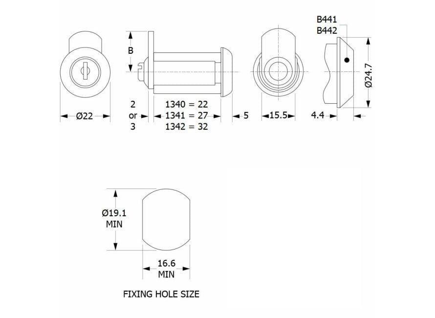 L&F lockersloten - 1340-1341-1342
