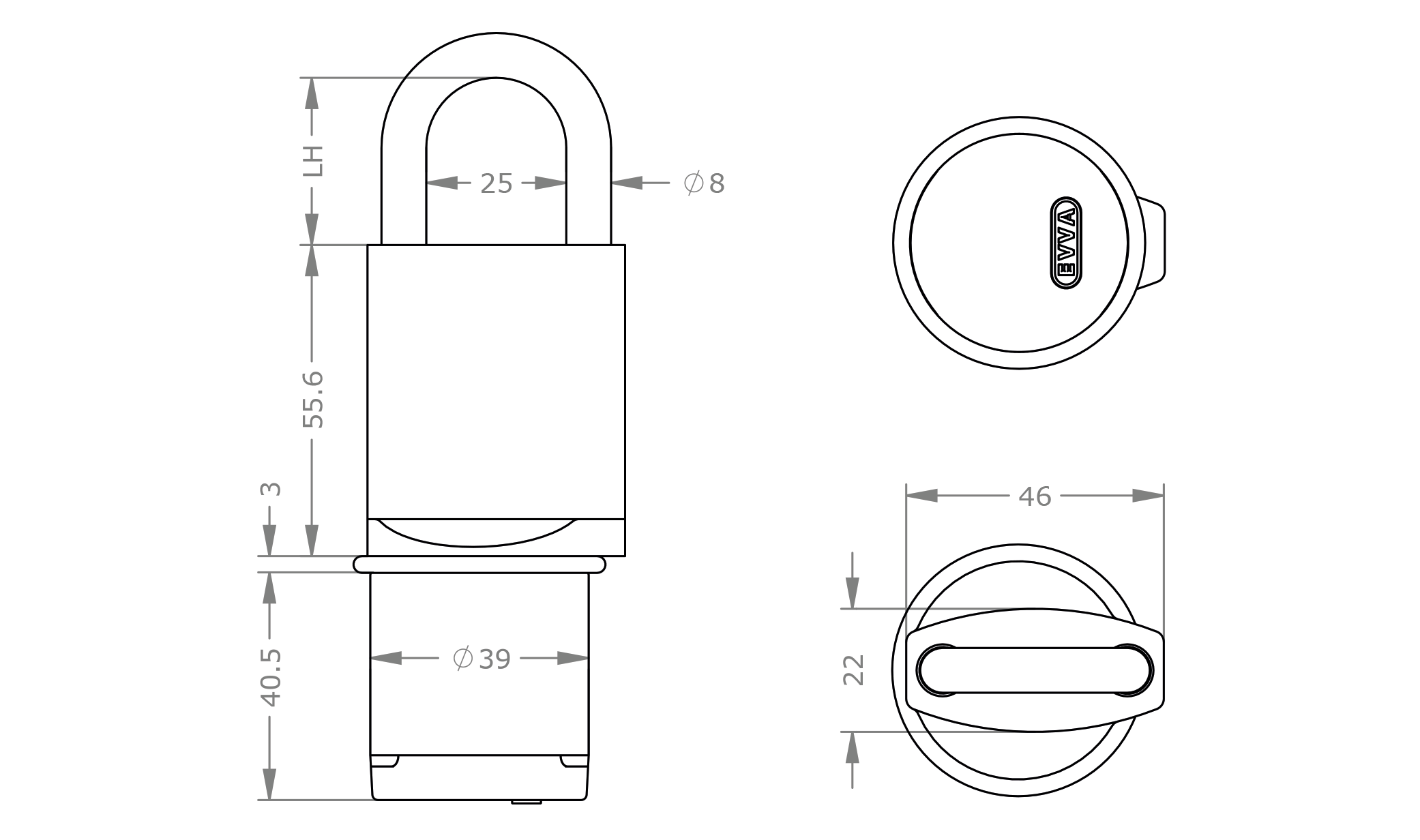 EVVA Airkey Hangslot RVS - Afbeelding 5